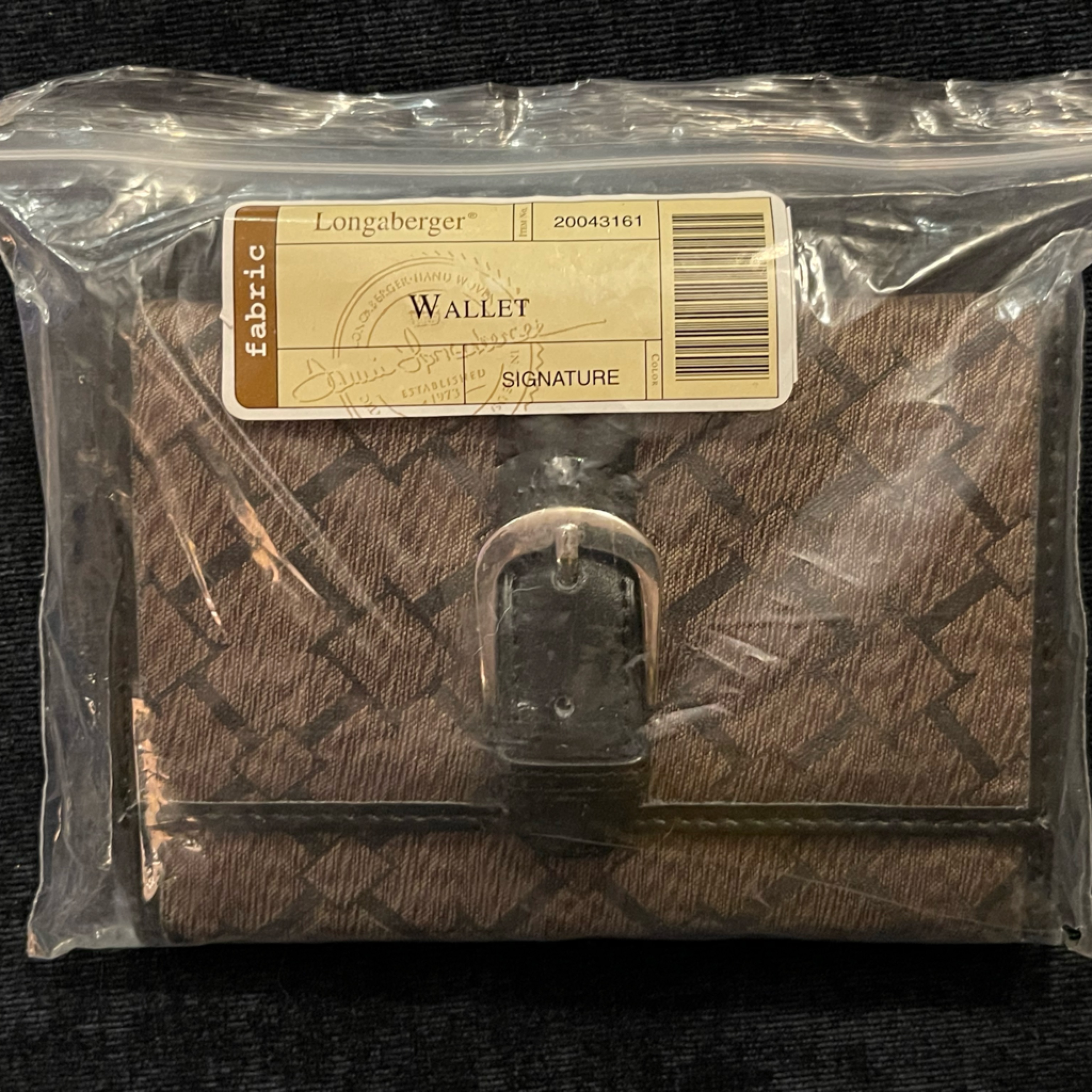Longaberger Signature Wallet Brand New Hard To Find Brand New